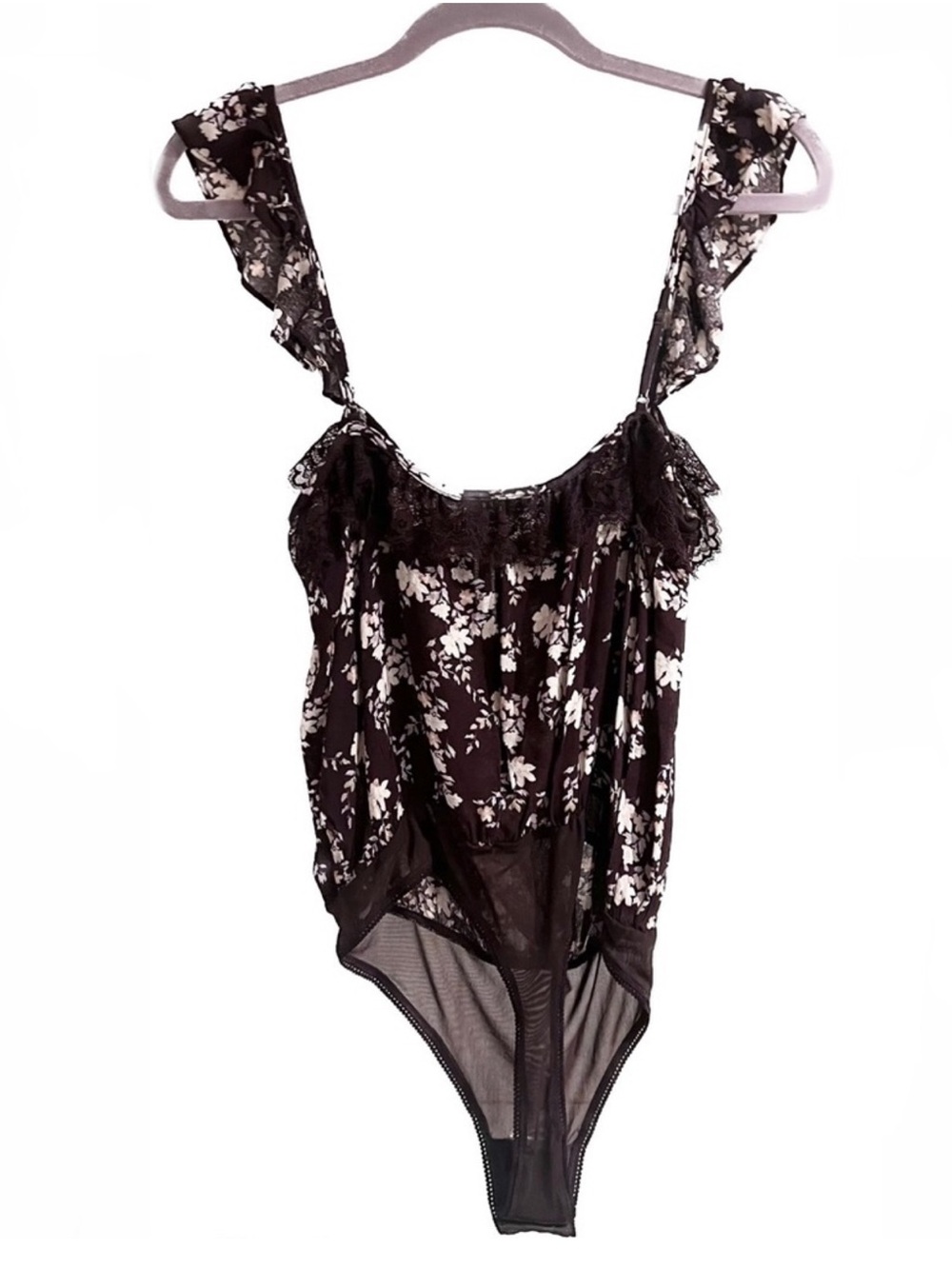 FREE PEOPLE FLORAL PRINT BODYSUIT - Picture 3 of 3
